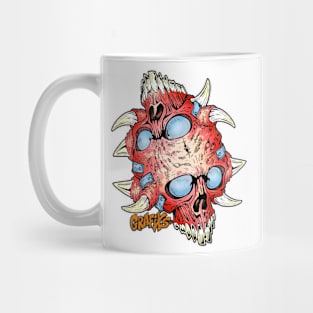 Double Pull Skull by Grafixs© Mug